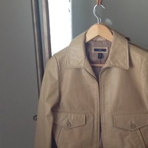 Gap Leather Bomber Jacket.  Never worn.